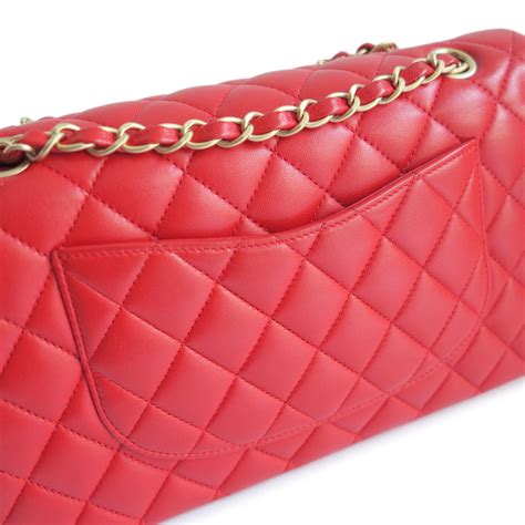 chanel flap bag red lining